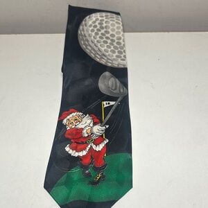 Addiction Santa golfing black tie